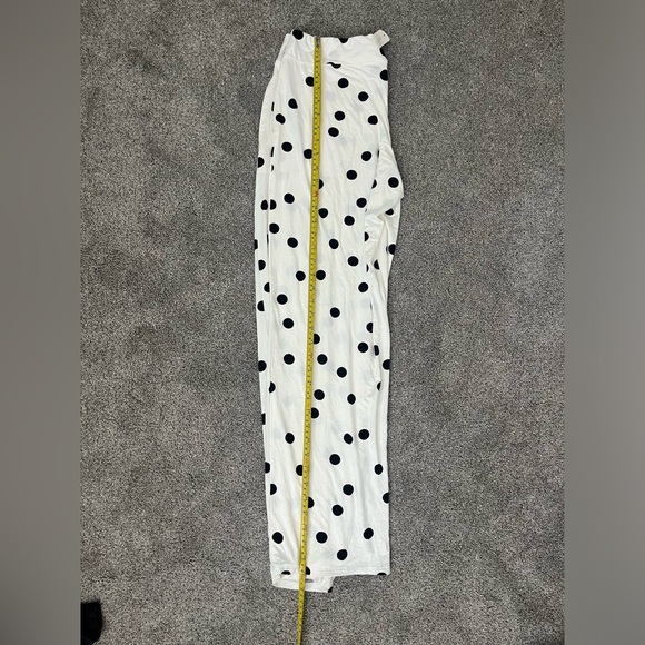 Soma Cool Nights Pajama PANTS ONLY polka dot white black size medium comfy - Picture 13 of 14